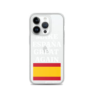 Carcasa transparente para iPhone® Make España Great Again