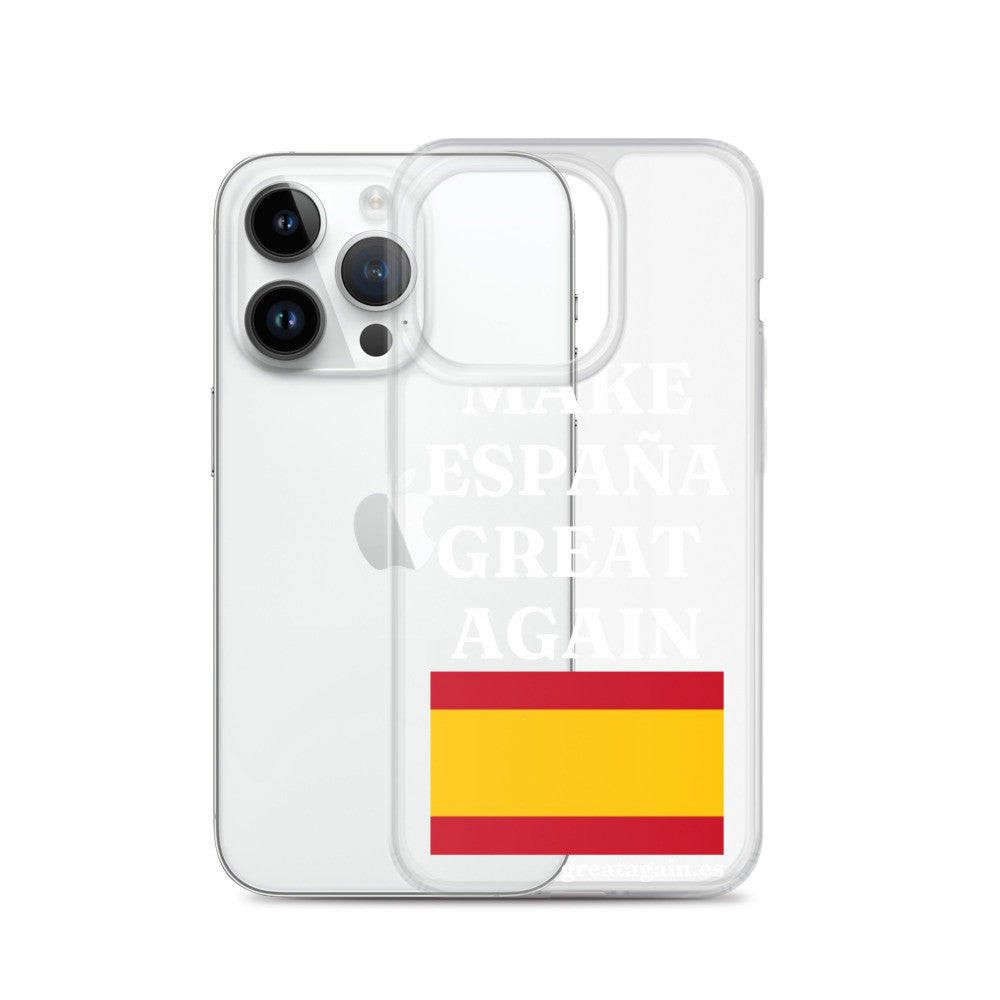 Carcasa transparente para iPhone® Make España Great Again
