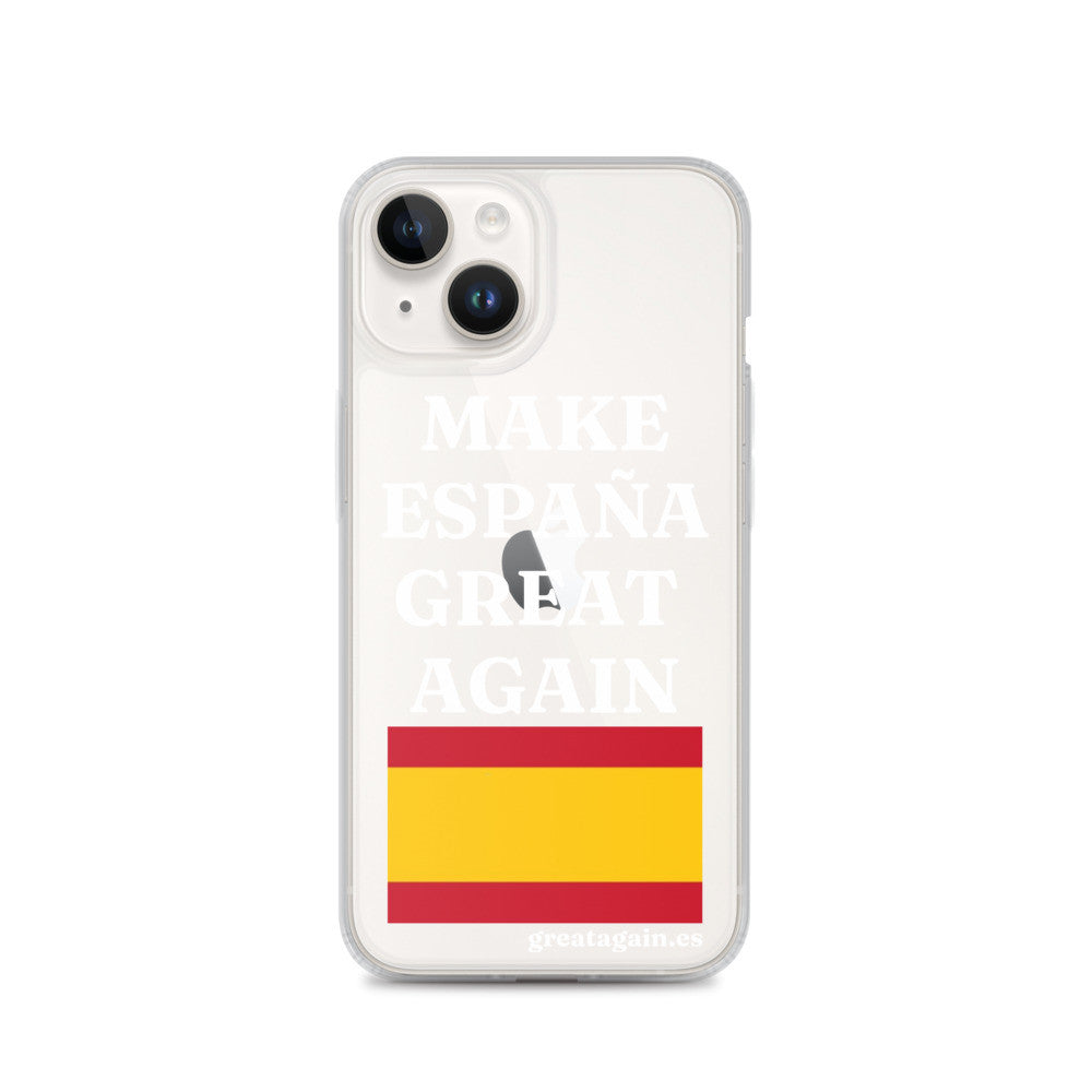 Carcasa transparente para iPhone® Make España Great Again
