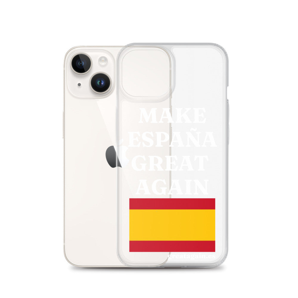 Carcasa transparente para iPhone® Make España Great Again