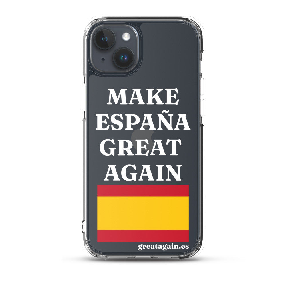 Carcasa transparente para iPhone® Make España Great Again