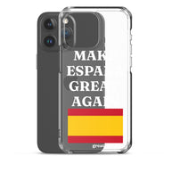 Carcasa transparente para iPhone® Make España Great Again
