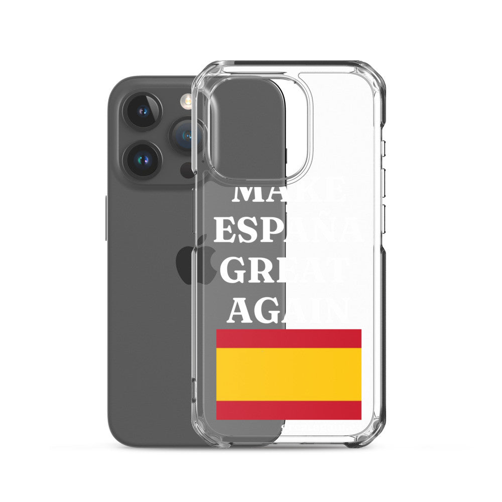 Carcasa transparente para iPhone® Make España Great Again