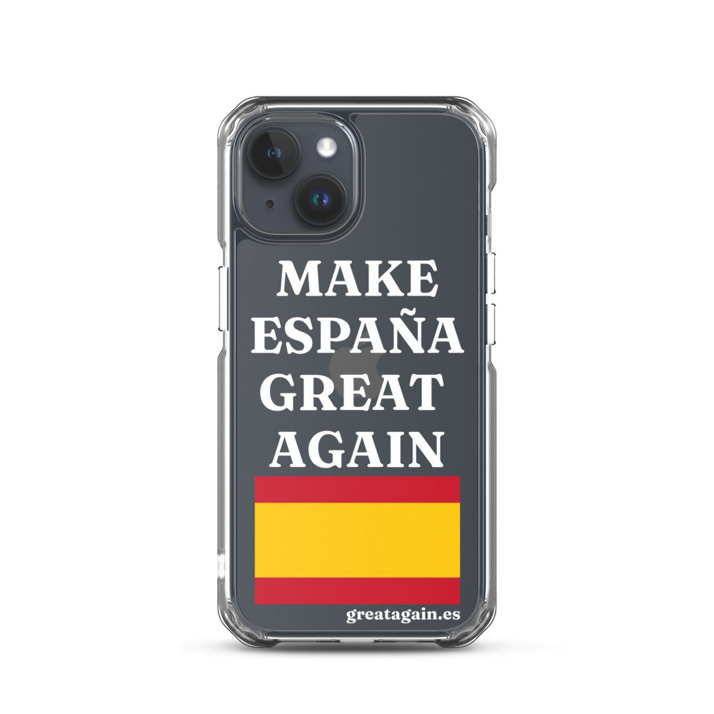 Carcasa transparente para iPhone® Make España Great Again