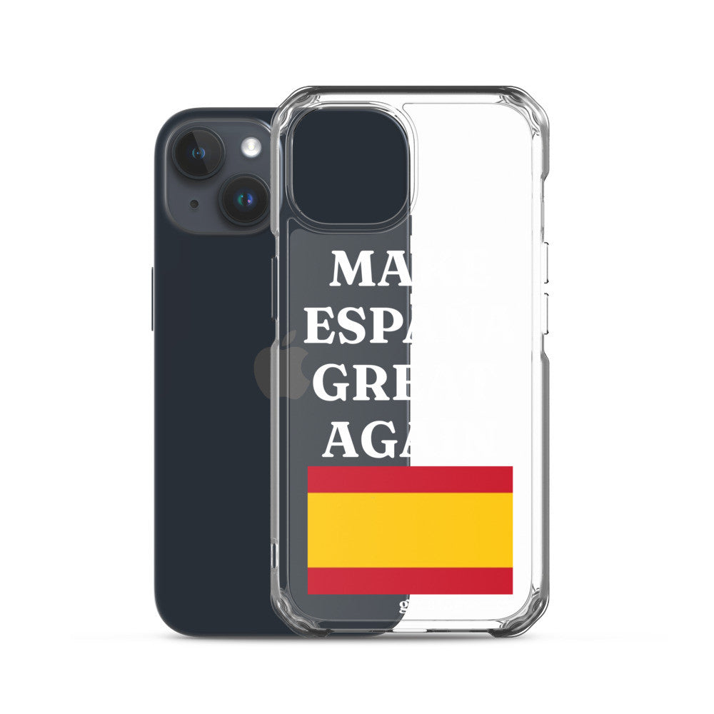 Carcasa transparente para iPhone® Make España Great Again