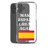 Carcasa transparente para iPhone® Make España Great Again