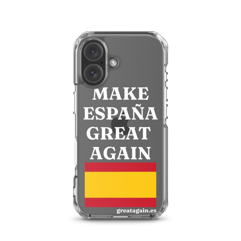 Carcasa transparente para iPhone® Make España Great Again