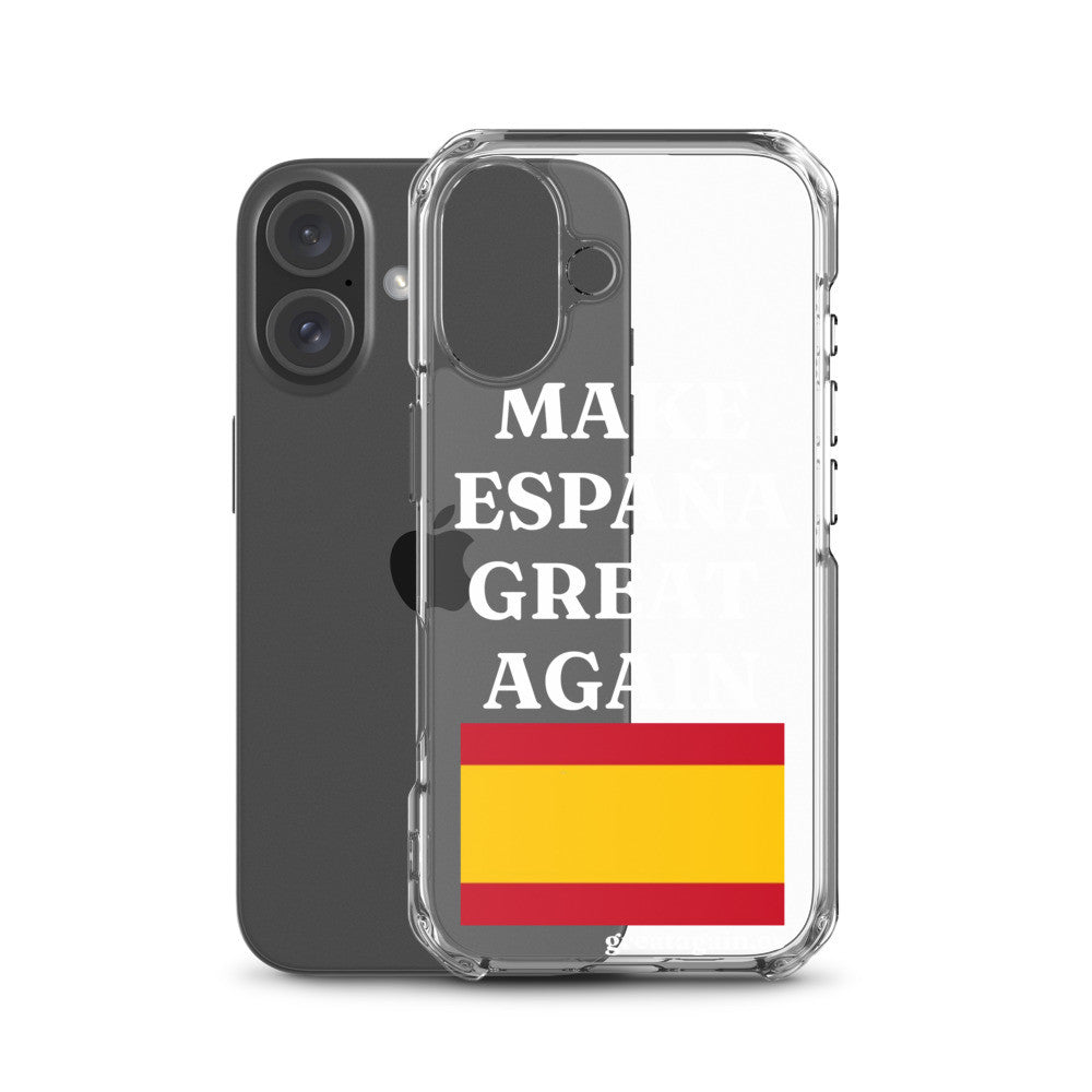 Carcasa transparente para iPhone® Make España Great Again