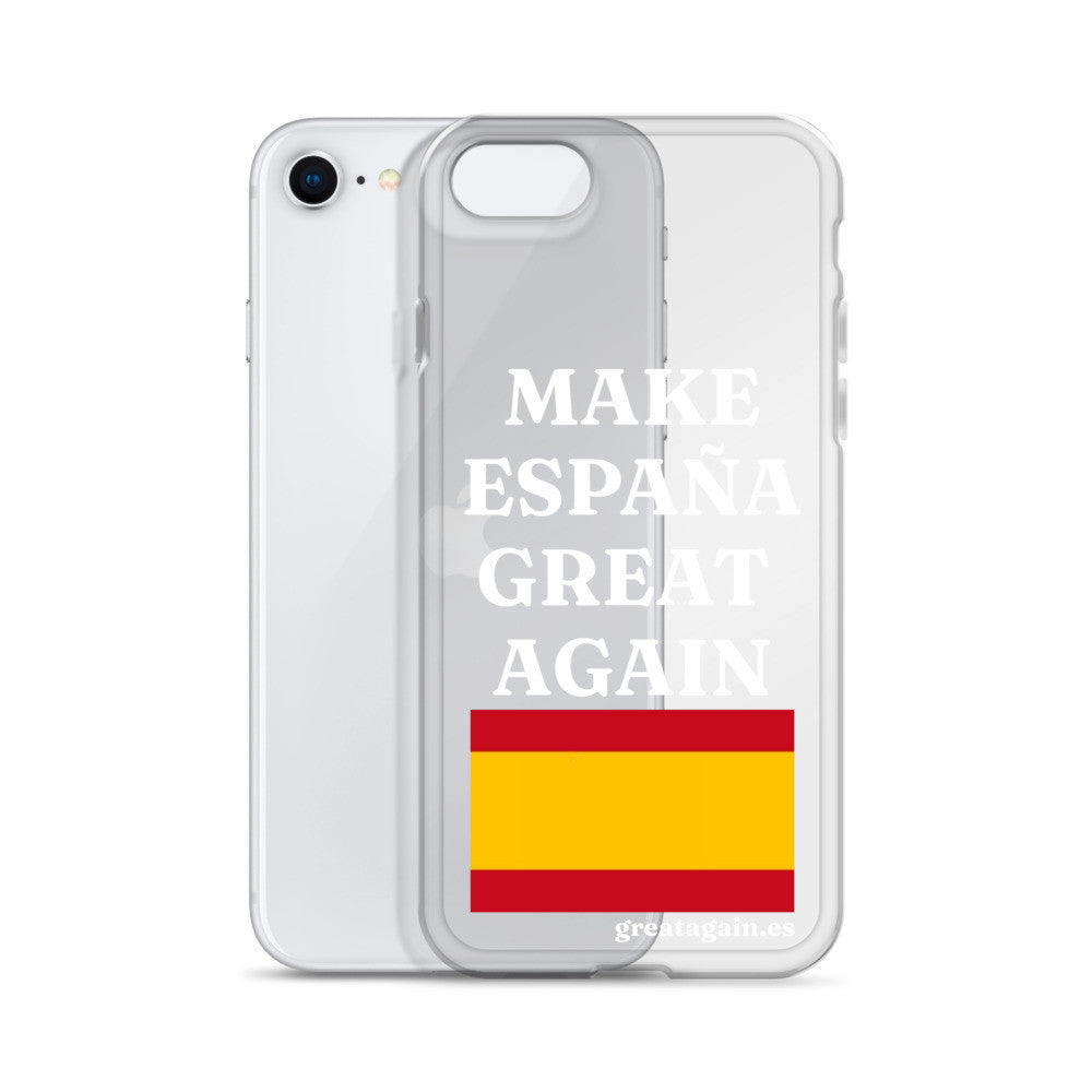 Carcasa transparente para iPhone® Make España Great Again