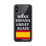Carcasa transparente para iPhone® Make España Great Again