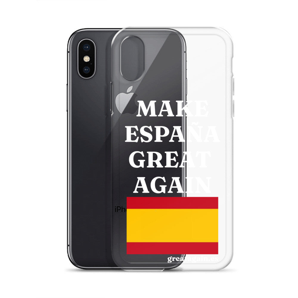Carcasa transparente para iPhone® Make España Great Again