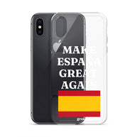 Carcasa transparente para iPhone® Make España Great Again