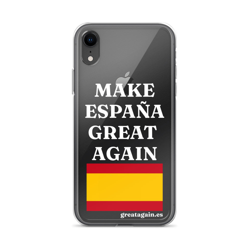 Carcasa transparente para iPhone® Make España Great Again