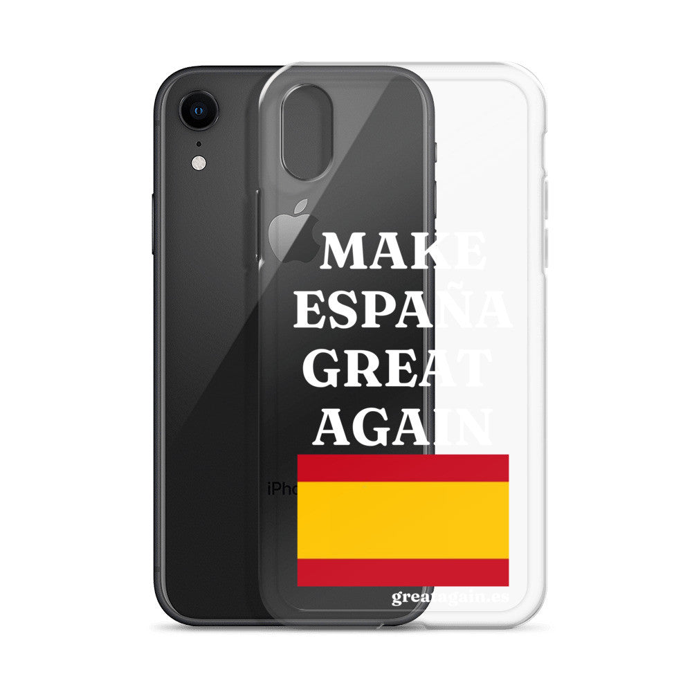 Carcasa transparente para iPhone® Make España Great Again