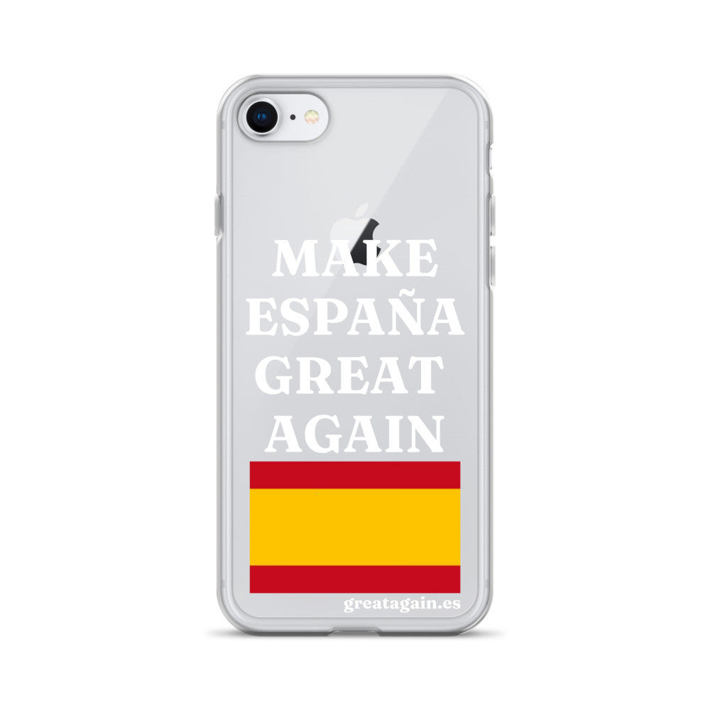 Carcasa transparente para iPhone® Make España Great Again