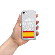 Carcasa transparente para iPhone® Make España Great Again