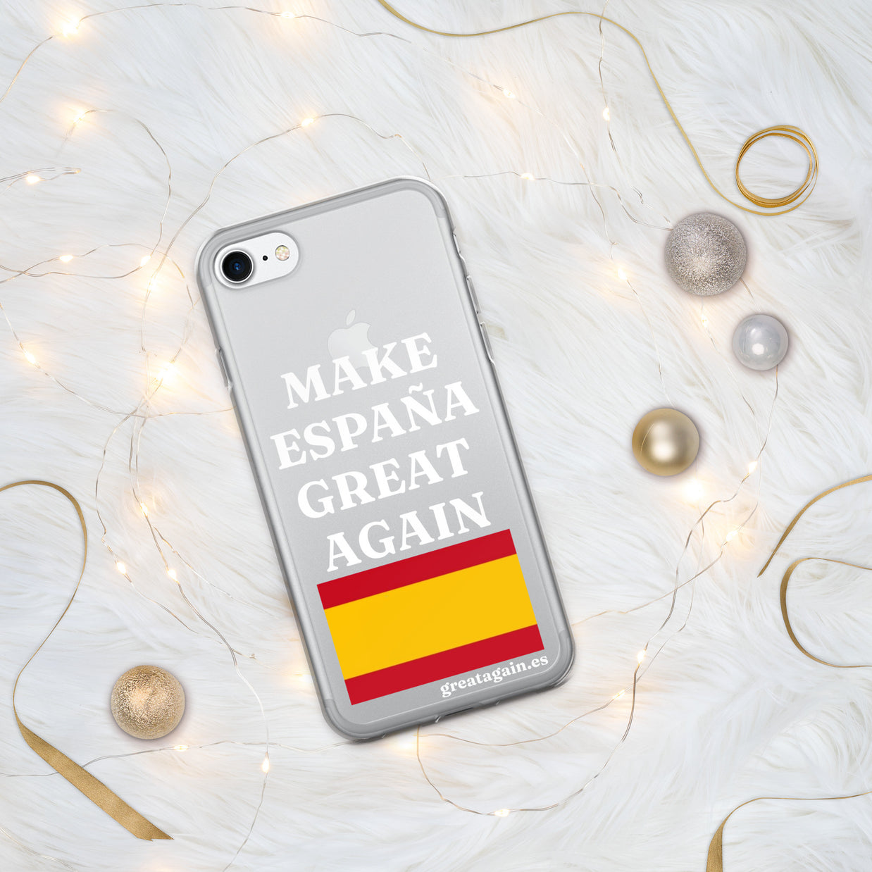 Carcasa transparente para iPhone® Make España Great Again