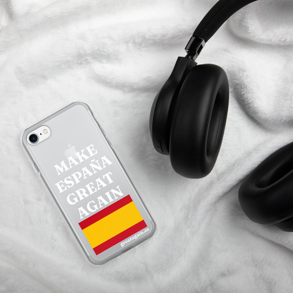 Carcasa transparente para iPhone® Make España Great Again