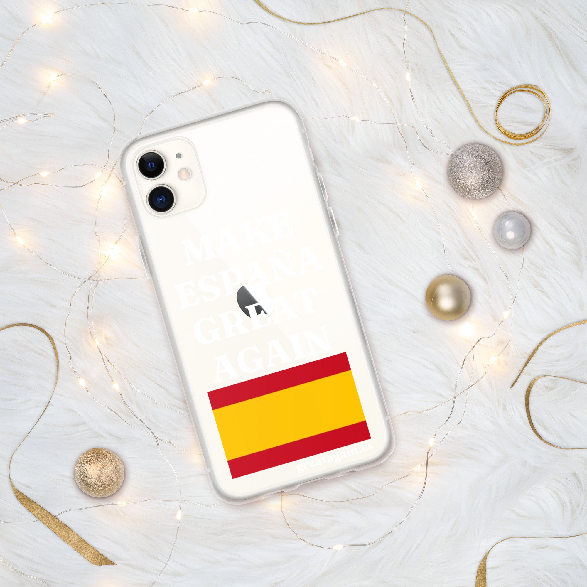 Carcasa transparente para iPhone® Make España Great Again