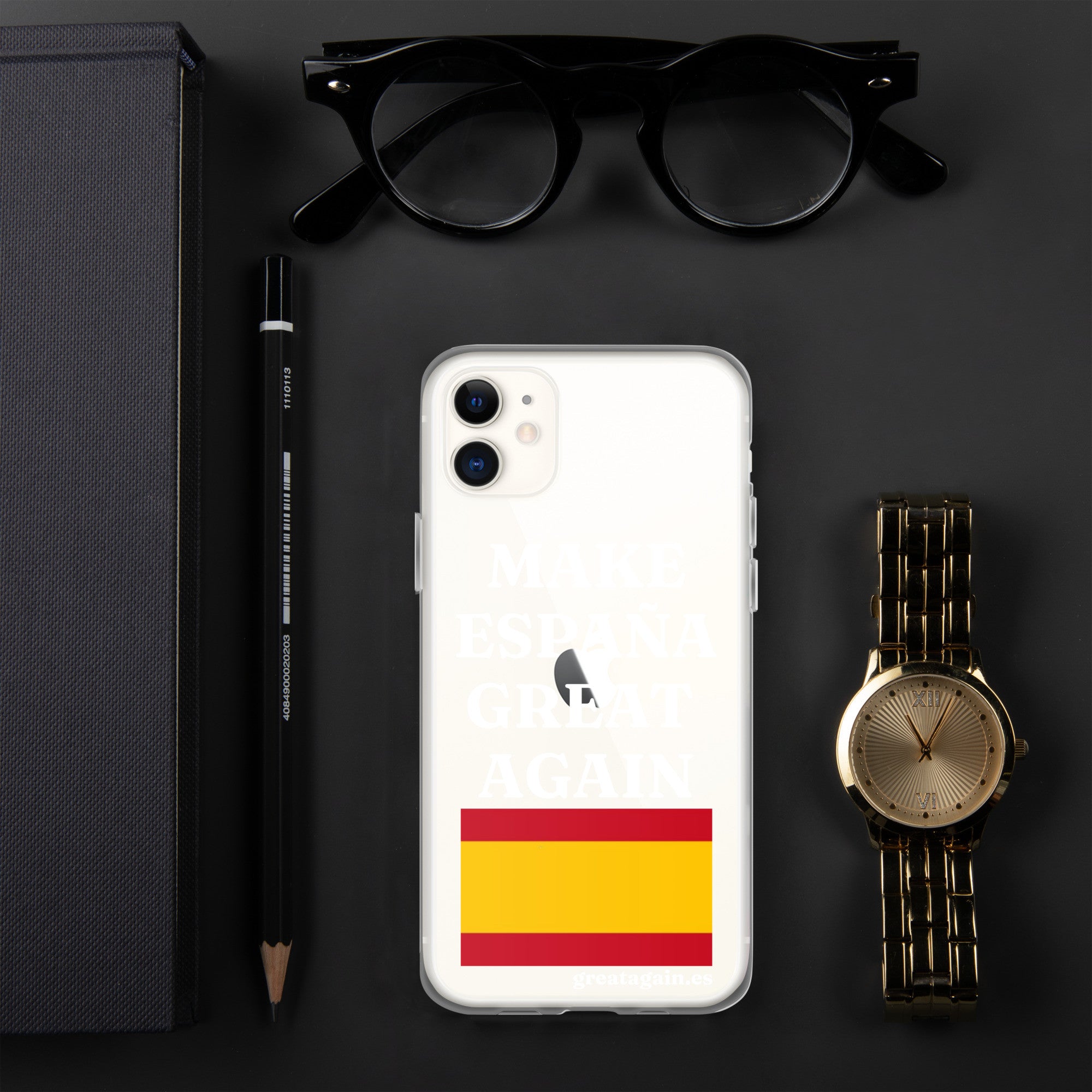 Carcasa transparente para iPhone® Make España Great Again