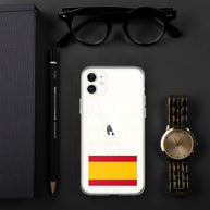 Carcasa transparente para iPhone® Make España Great Again