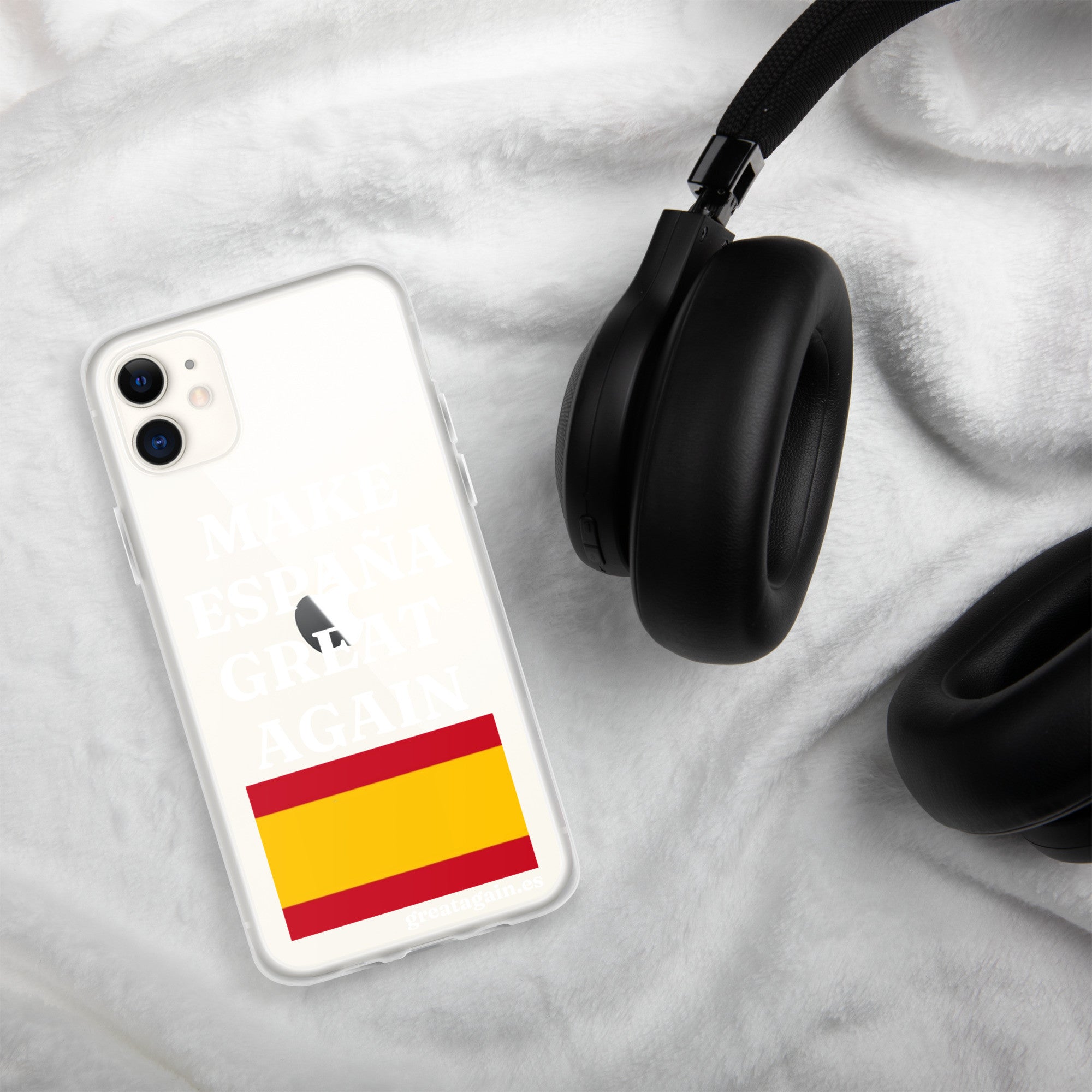 Carcasa transparente para iPhone® Make España Great Again