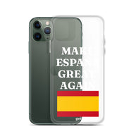 Carcasa transparente para iPhone® Make España Great Again