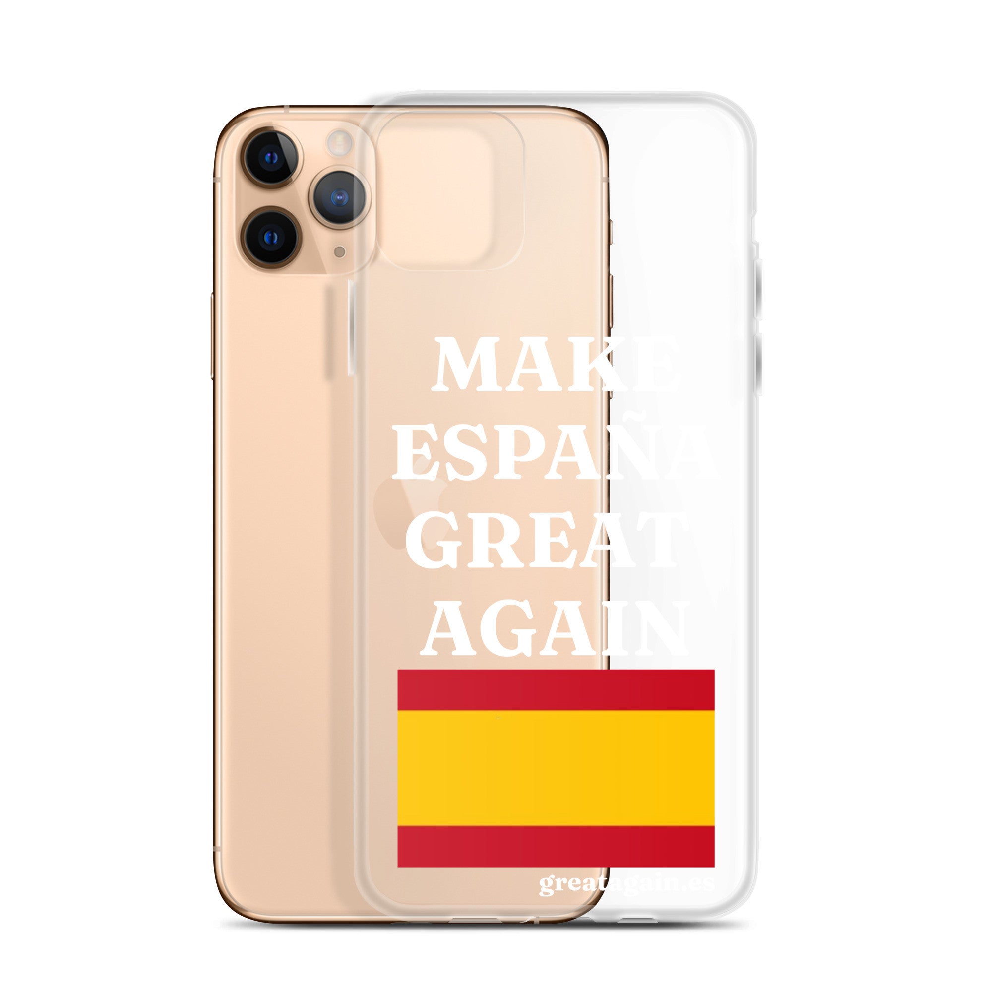 Carcasa transparente para iPhone® Make España Great Again