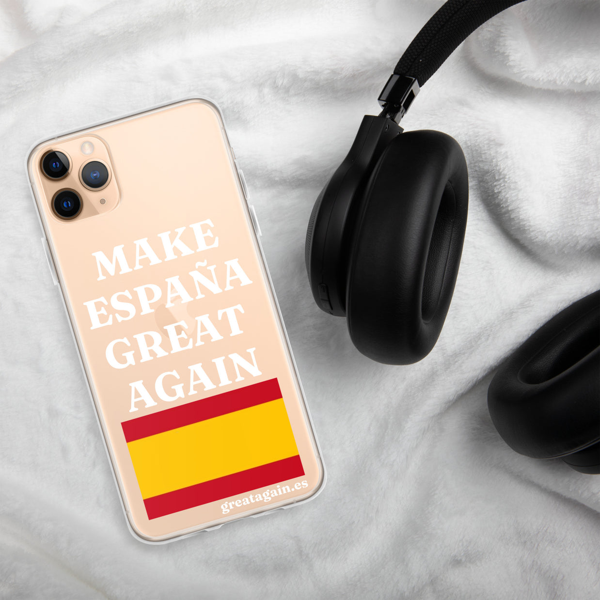 Carcasa transparente para iPhone® Make España Great Again