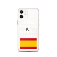 Carcasa transparente para iPhone® Make España Great Again