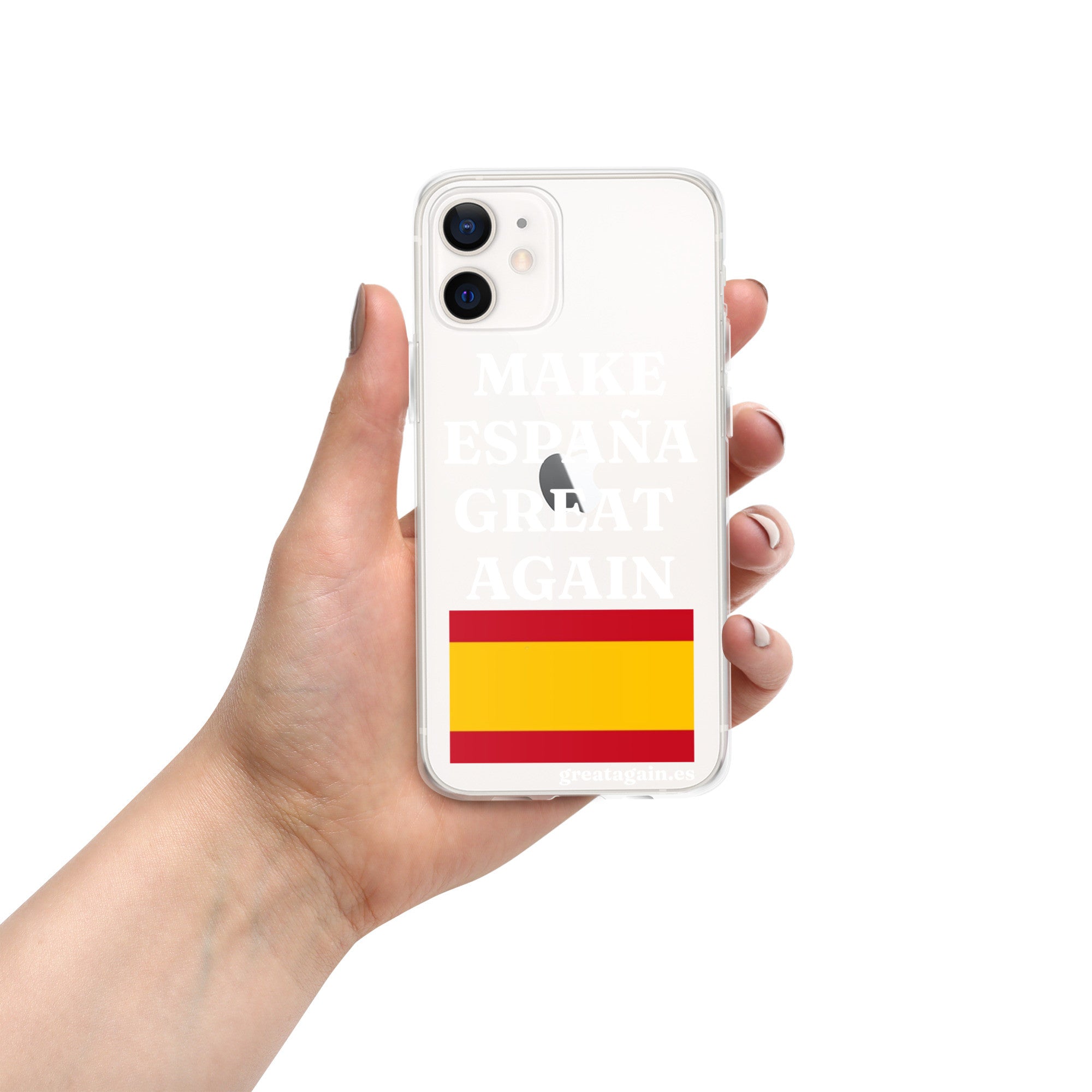Carcasa transparente para iPhone® Make España Great Again