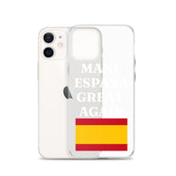 Carcasa transparente para iPhone® Make España Great Again