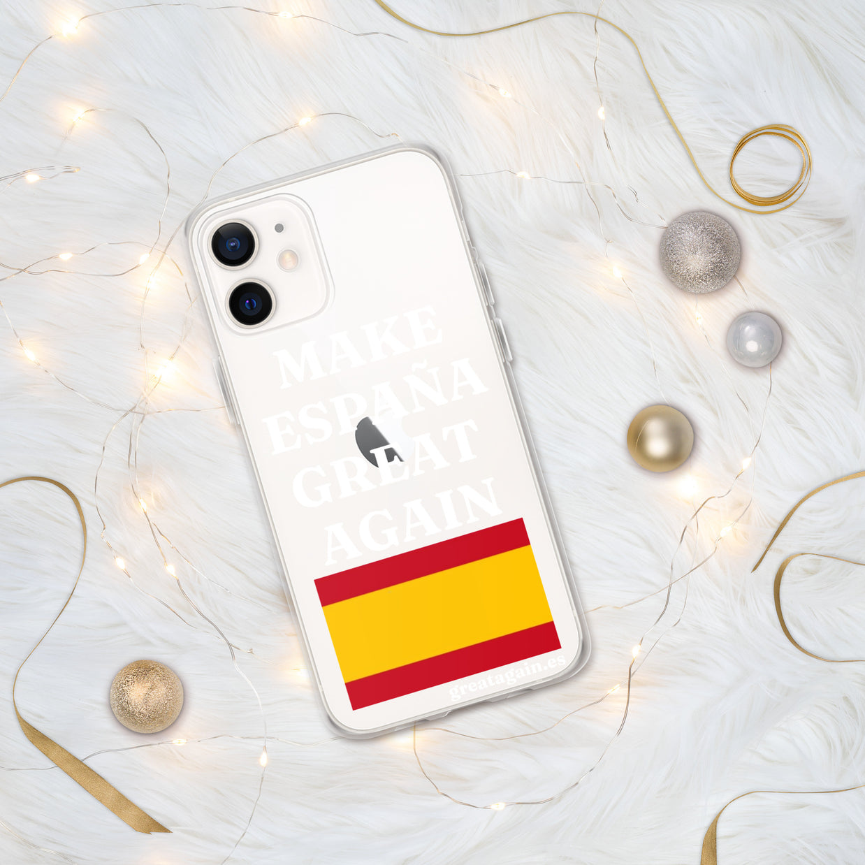 Carcasa transparente para iPhone® Make España Great Again