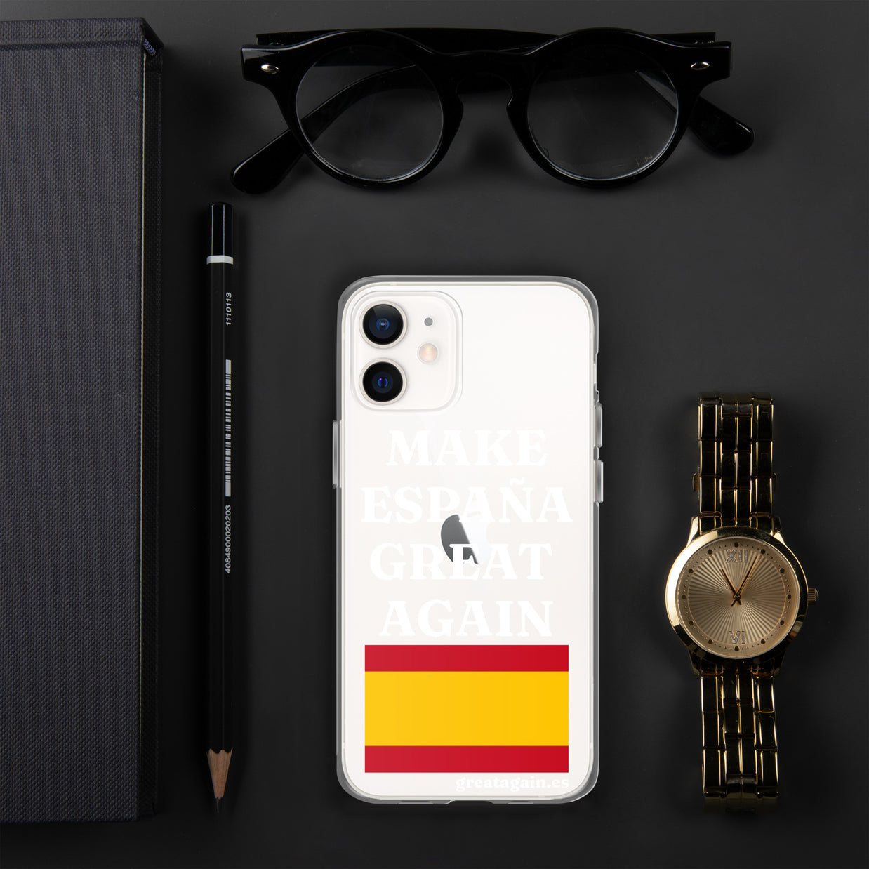 Carcasa transparente para iPhone® Make España Great Again