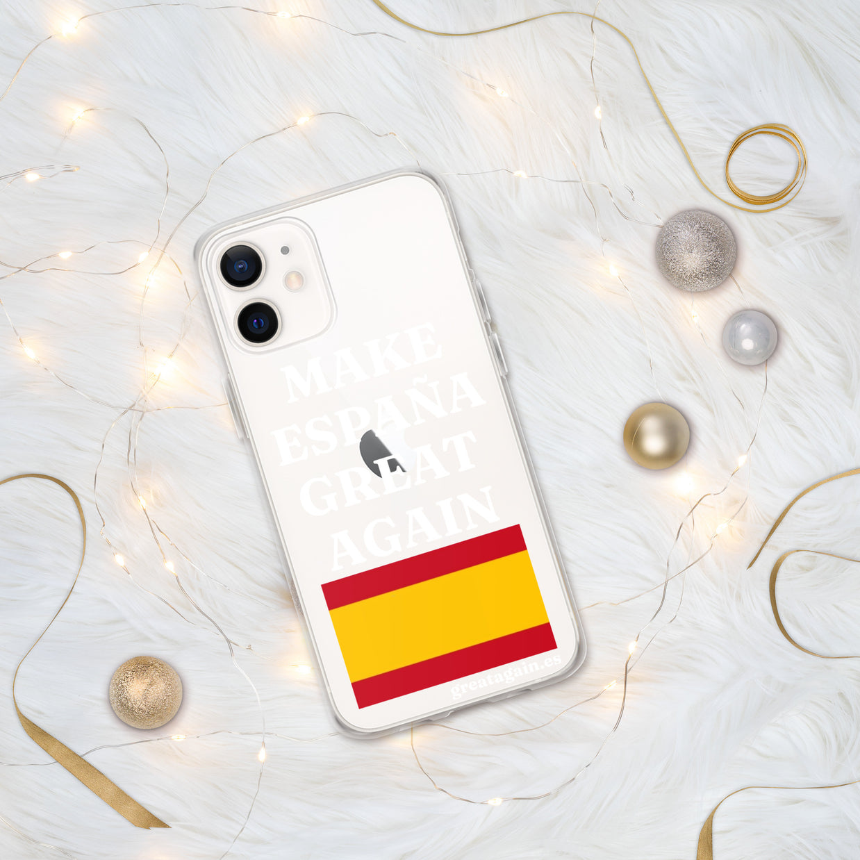 Carcasa transparente para iPhone® Make España Great Again