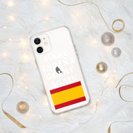 Carcasa transparente para iPhone® Make España Great Again