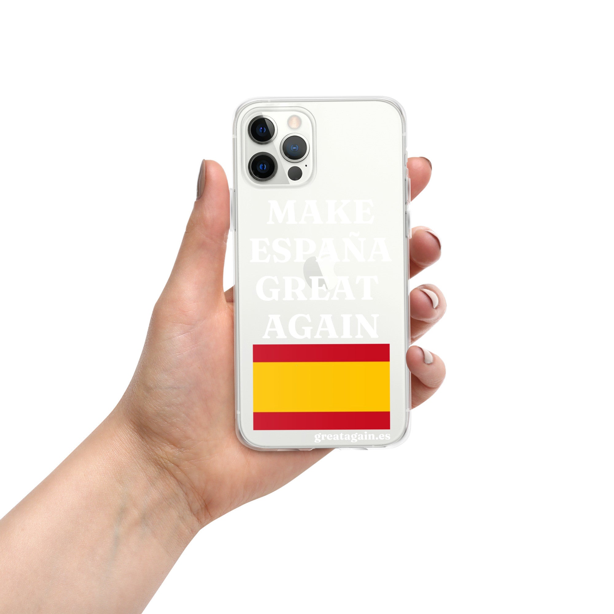 Carcasa transparente para iPhone® Make España Great Again
