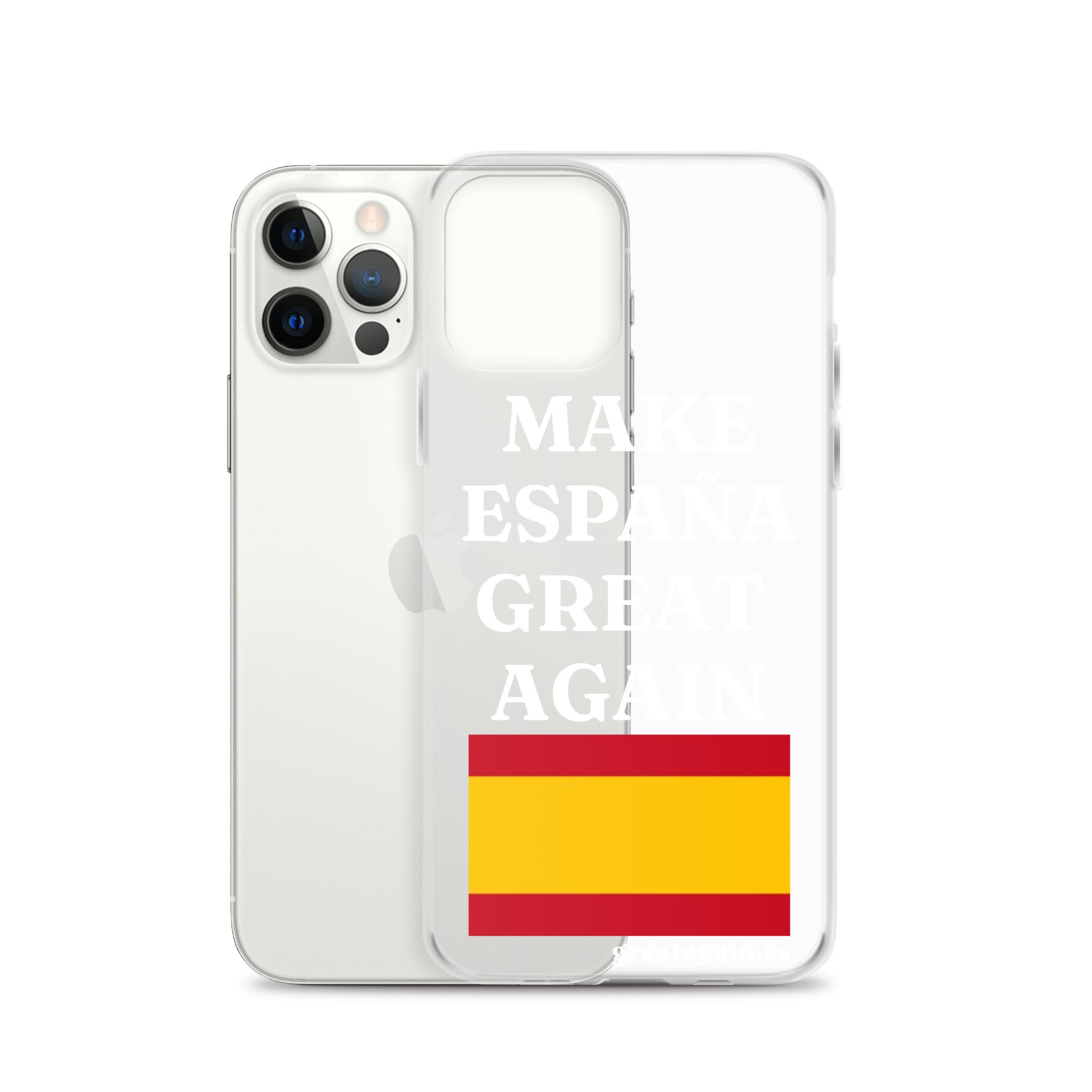 Carcasa transparente para iPhone® Make España Great Again