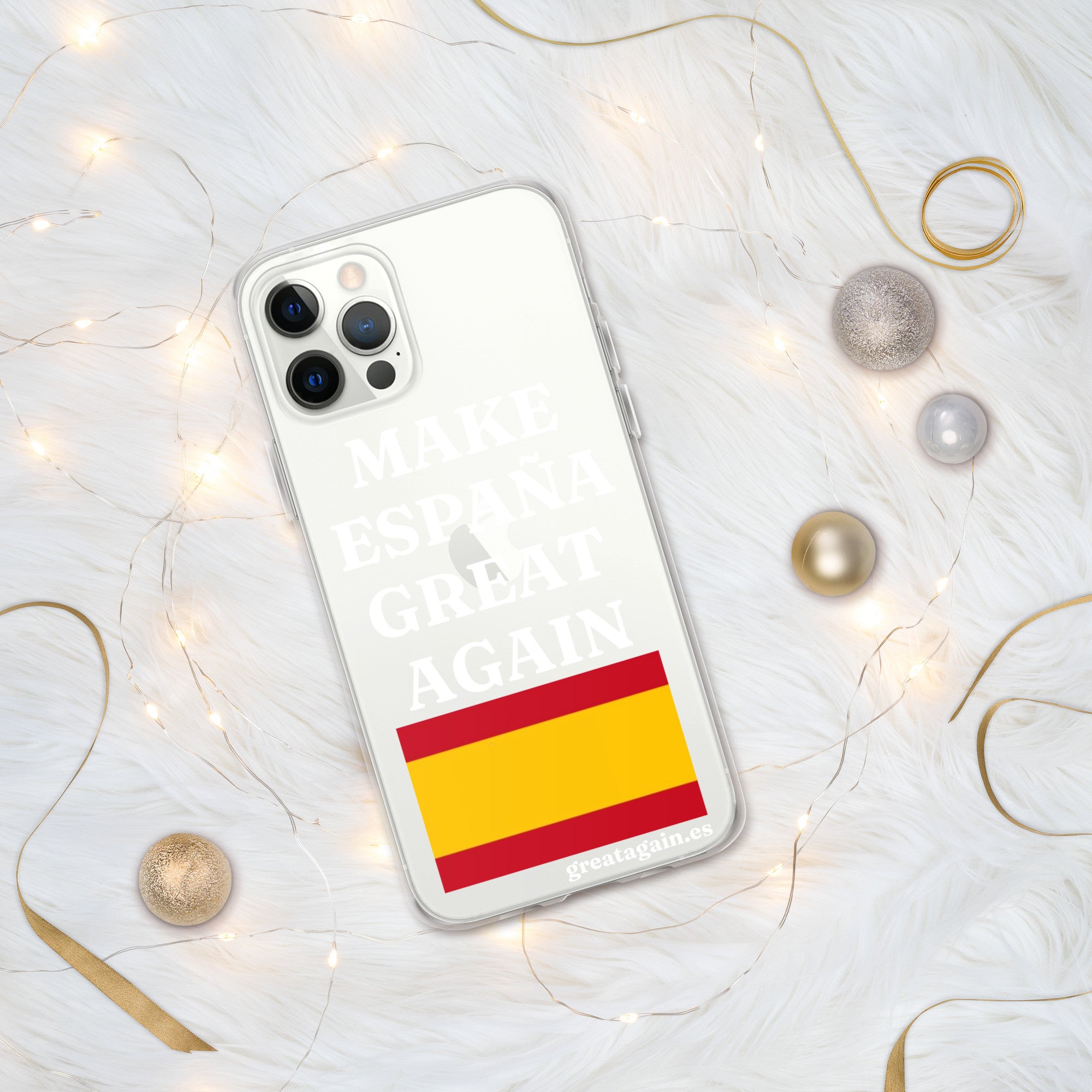 Carcasa transparente para iPhone® Make España Great Again