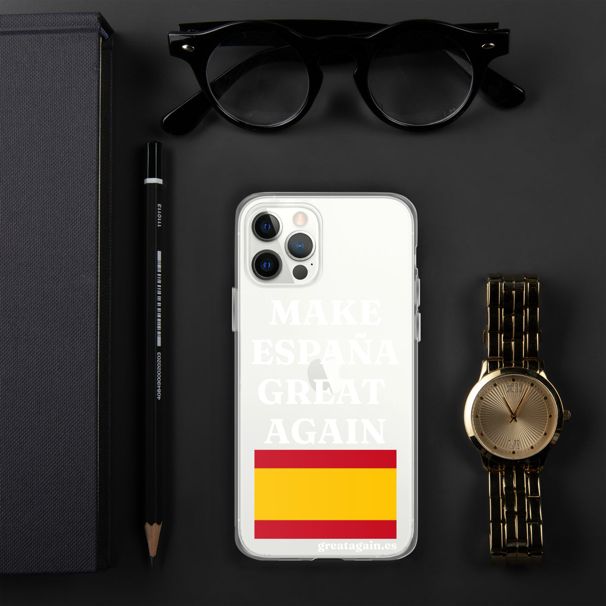 Carcasa transparente para iPhone® Make España Great Again