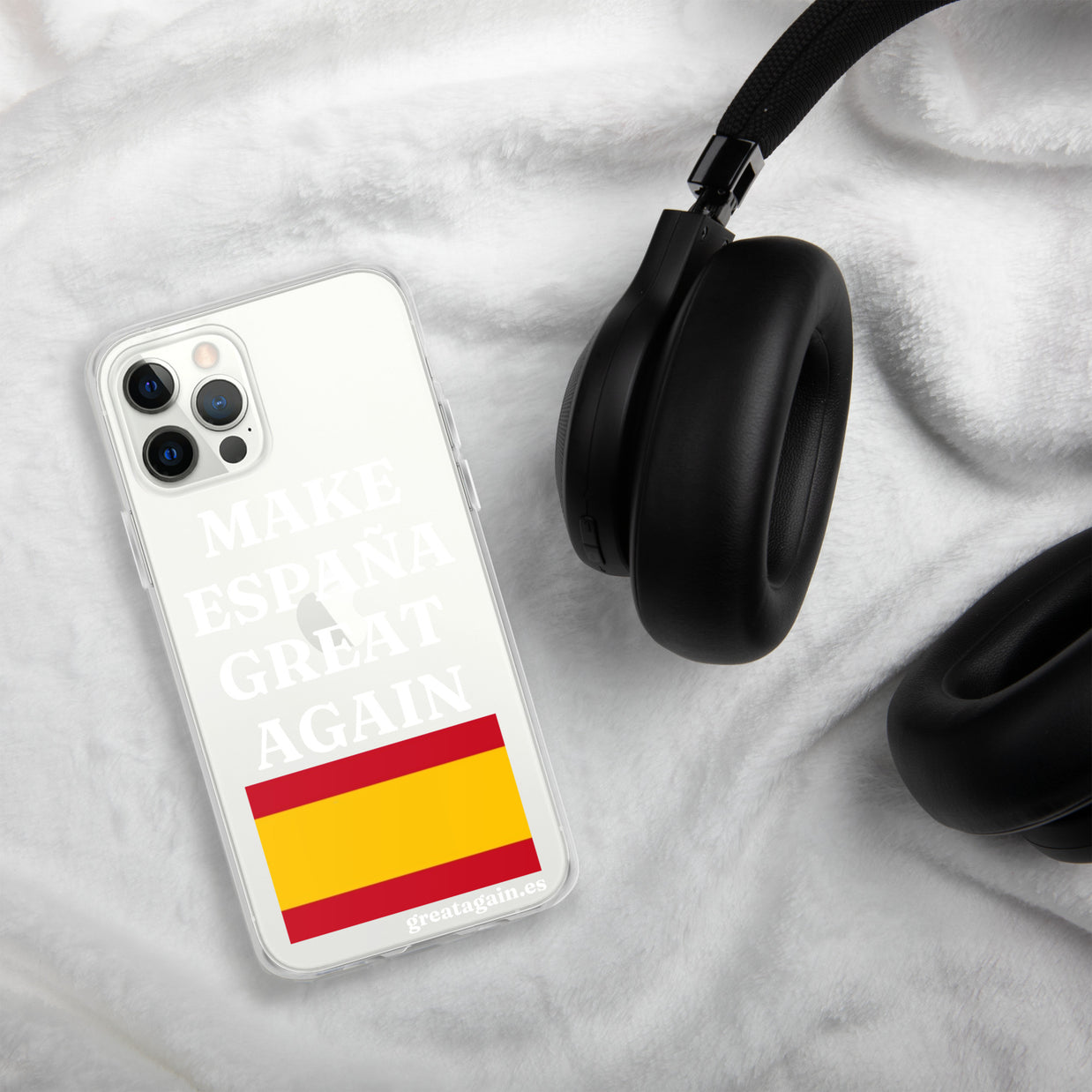 Carcasa transparente para iPhone® Make España Great Again