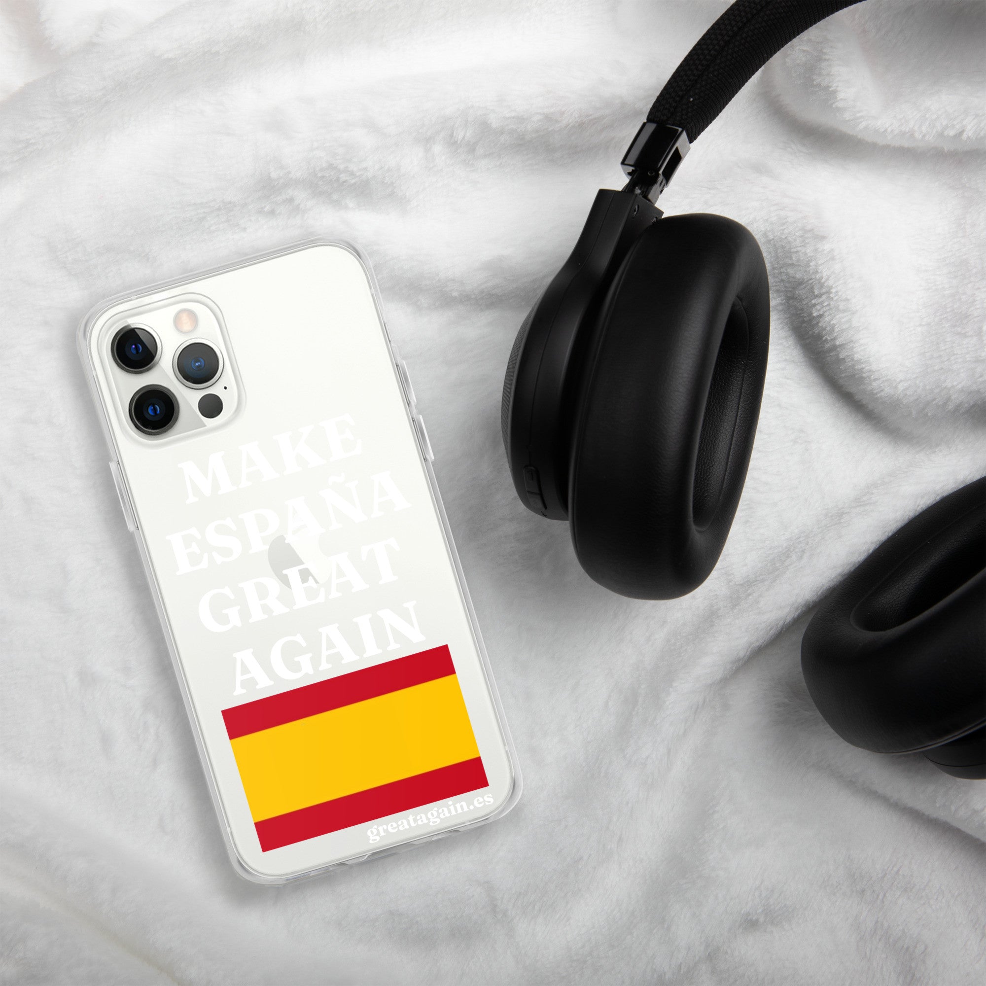 Carcasa transparente para iPhone® Make España Great Again