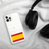Carcasa transparente para iPhone® Make España Great Again