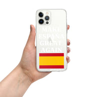 Carcasa transparente para iPhone® Make España Great Again