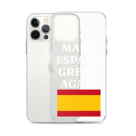 Carcasa transparente para iPhone® Make España Great Again