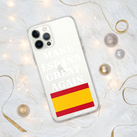 Carcasa transparente para iPhone® Make España Great Again