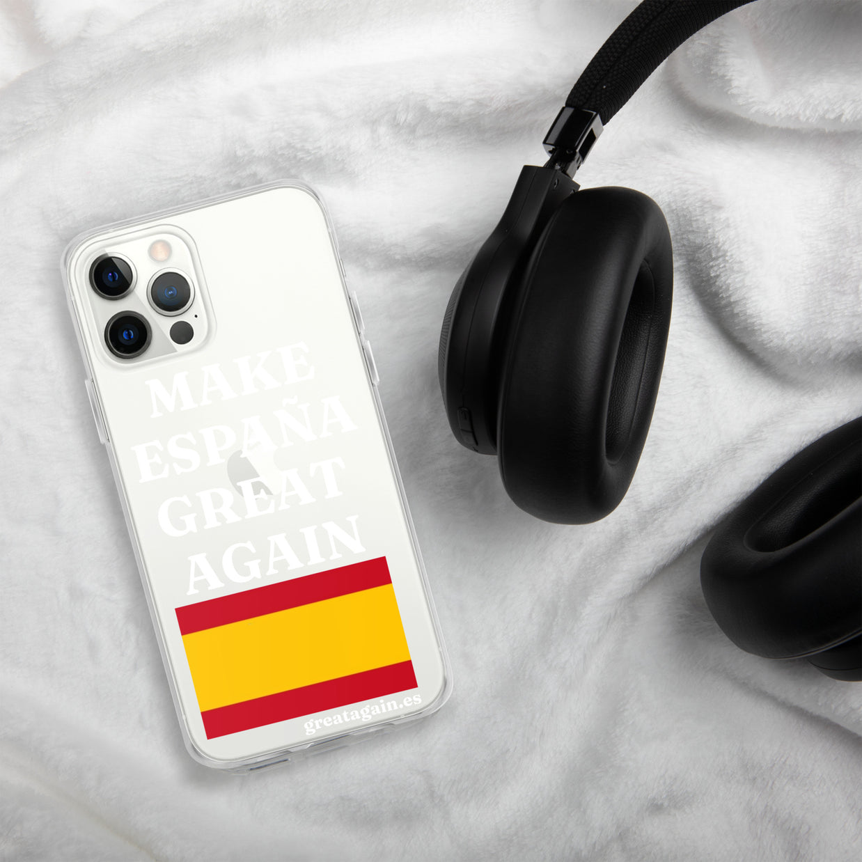 Carcasa transparente para iPhone® Make España Great Again