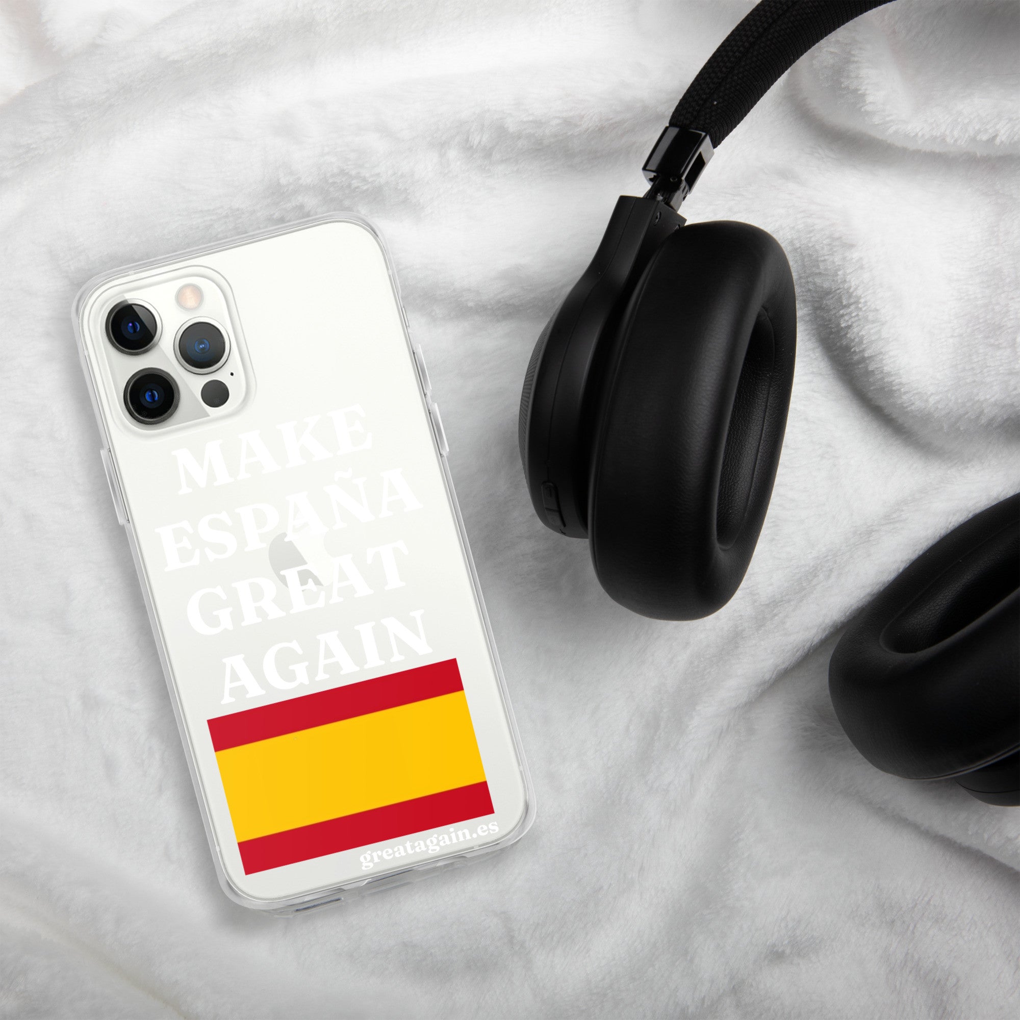 Carcasa transparente para iPhone® Make España Great Again