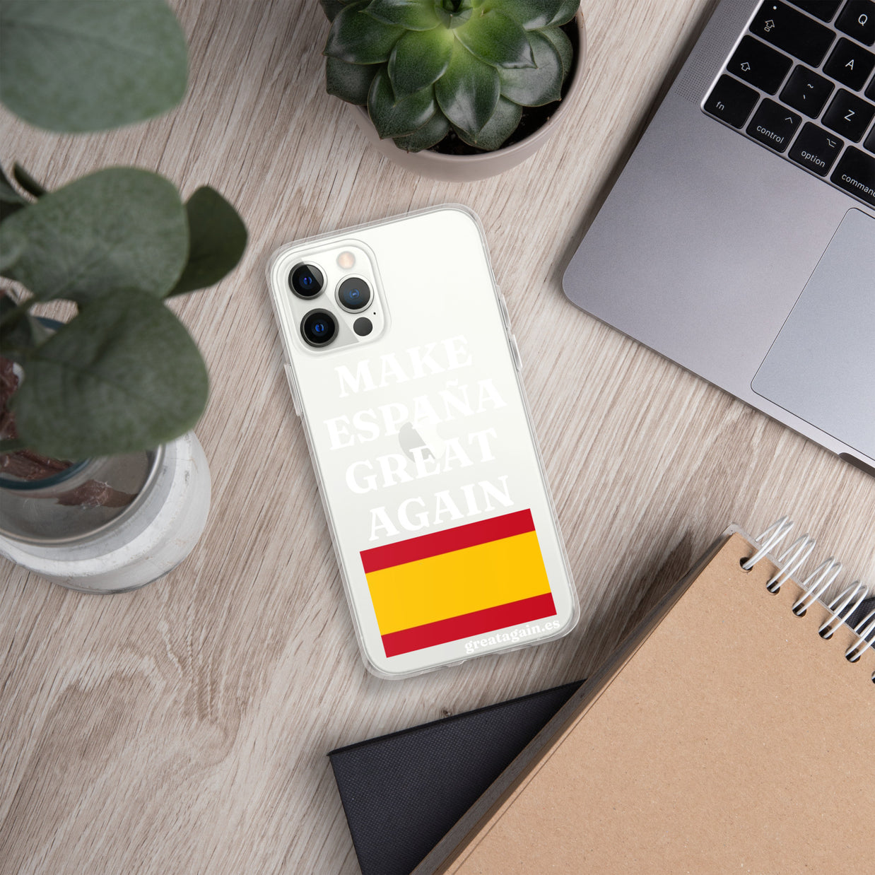 Carcasa transparente para iPhone® Make España Great Again