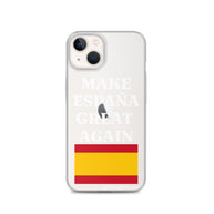 Carcasa transparente para iPhone® Make España Great Again